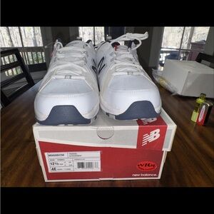 New Balance Men's 608 4E Xwide white / blue size 12.5